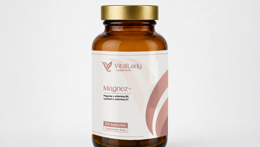 Magnez+ VitalLady – suplement diety, 60 kapsułek